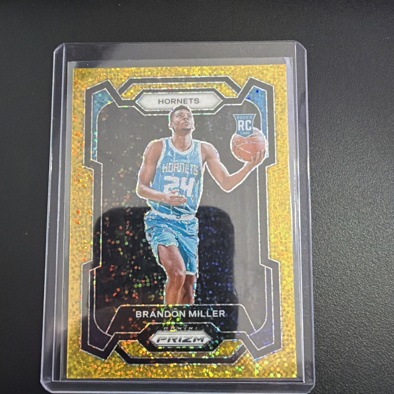 2023-24 Panini Prizm - Brandon Miller #152 Gold Sparkle Prizm /24 (RC)