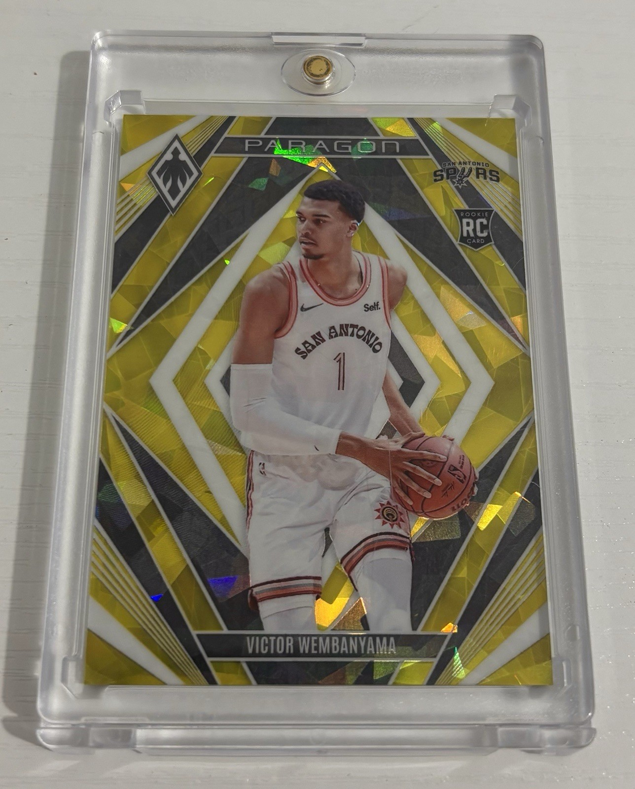 2023-24 Panini Phoenix - Paragon Victor Wembanyama #13 Yellow Ice /175 (RC)