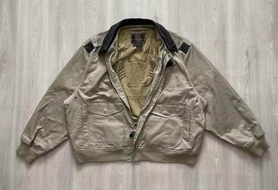 Vintage Cockpit USA Bomber Flight Jacket Type A-2 Size 2XL | eBay