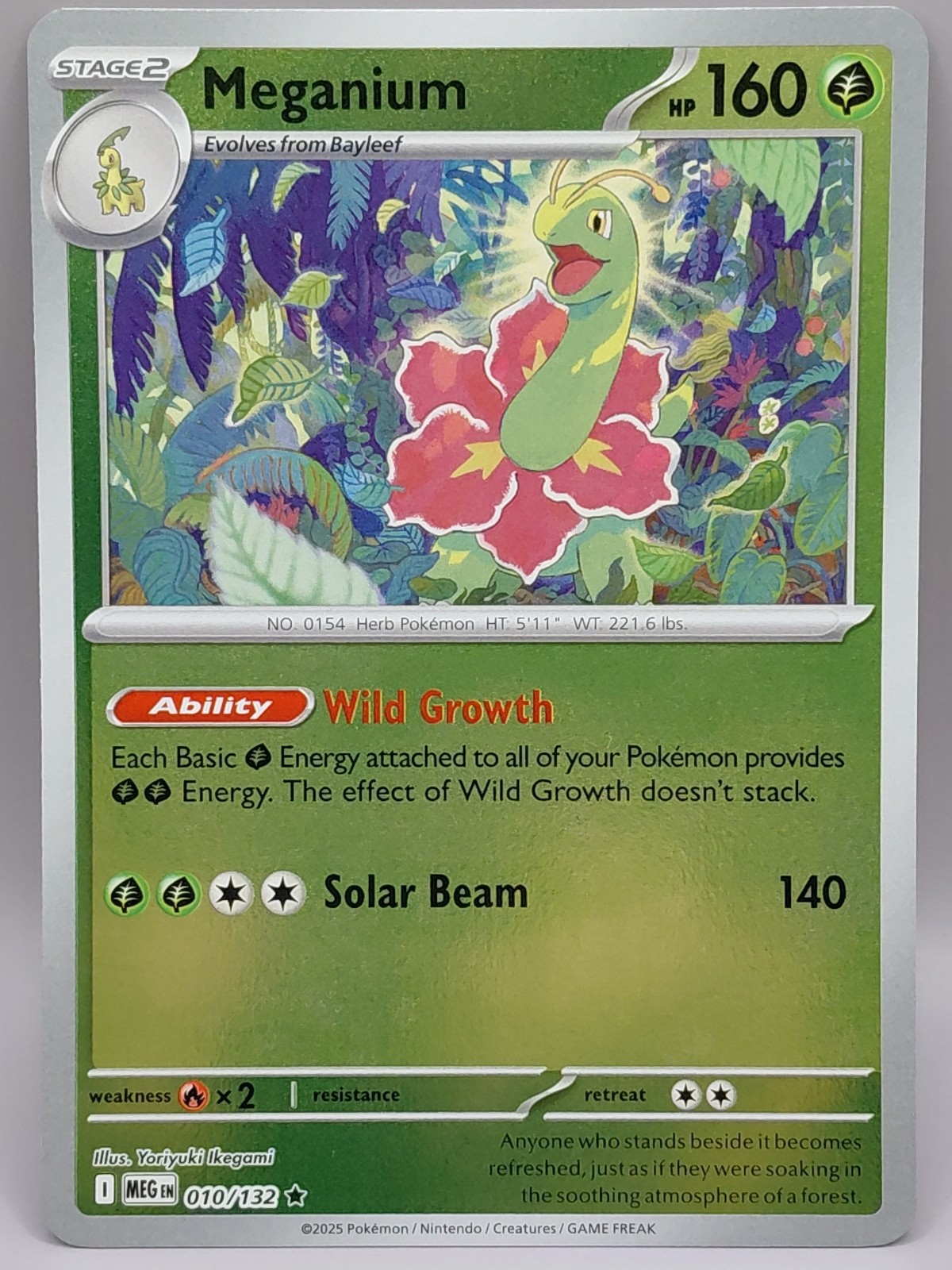 Meganium 010/132 Me01: Mega Evolution Reverse Holo