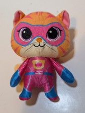 Disney Junior Super Kitties Plush Stuffed Animal Ginny 7 Toy Cat Orange Pink B3