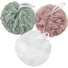 Loofah Charcoal Bath Shower Sponge Body Scrubber,75g Exfoliate Mesh Pouf Show...