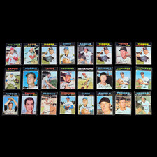 1971 Topps Baseball 24 Card Semi-High # Lot Vintage Set Filler Low Grade