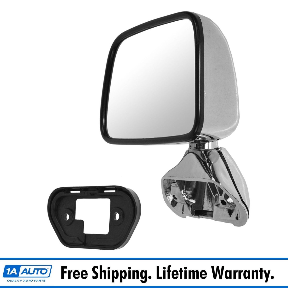 Manual Chrome Mirror LH Left Driver Side for 87-88 Toyota Pickup