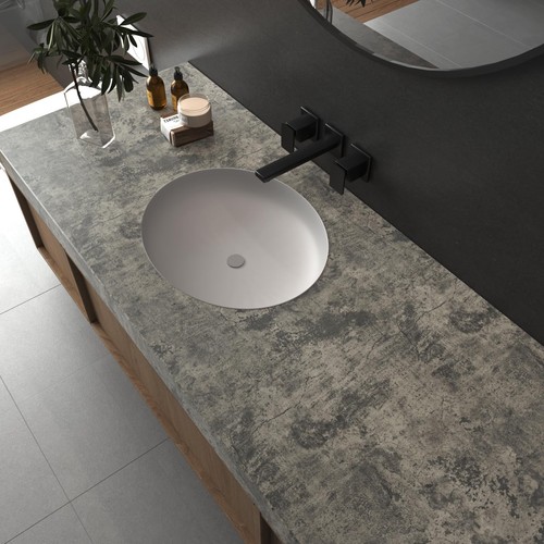 VaryPaper 15.7''x78.7'' Thick Weathered Concrete Wallpaper Peel and Stick Tex... - Picture 4 of 9