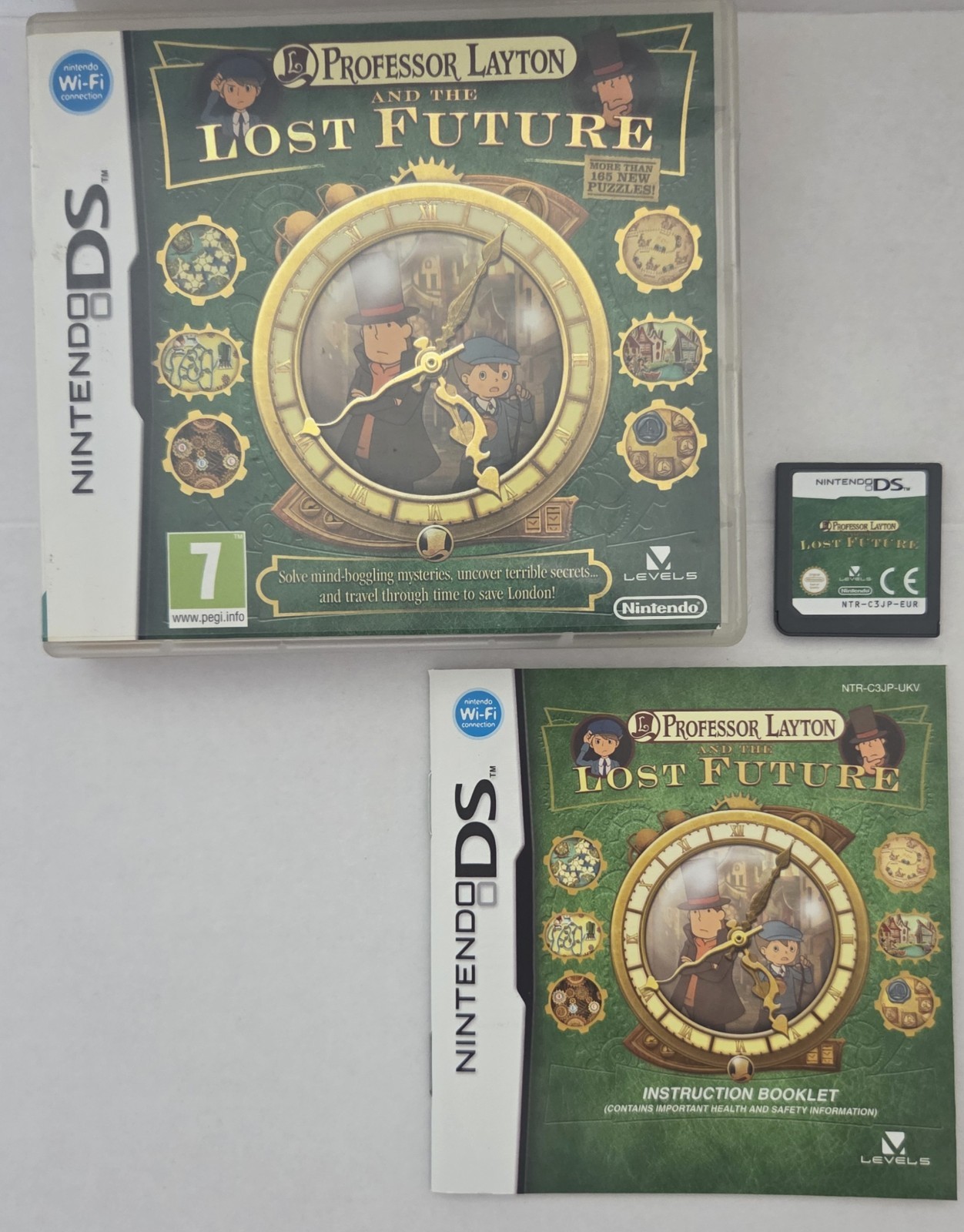 Professor Layton Lost Future Game Boxed for Ds Lite Dsi 2ds 3ds xl console