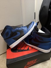 Jordan 1 Retro OG High Dark Marina Blue/ Black/ White 555088 404 Size 11