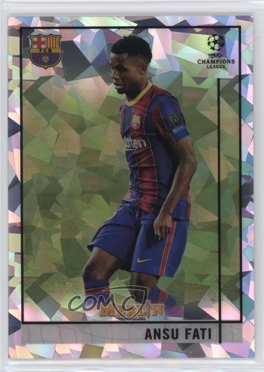 2020 Topps Merlin Collection Chrome UCL Atomic Refractor /250 Ansu Fati #39 06xq