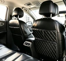 2 Pack Seat Back Protector, Kick Mats Back Seat Protector for Kids Feet Car