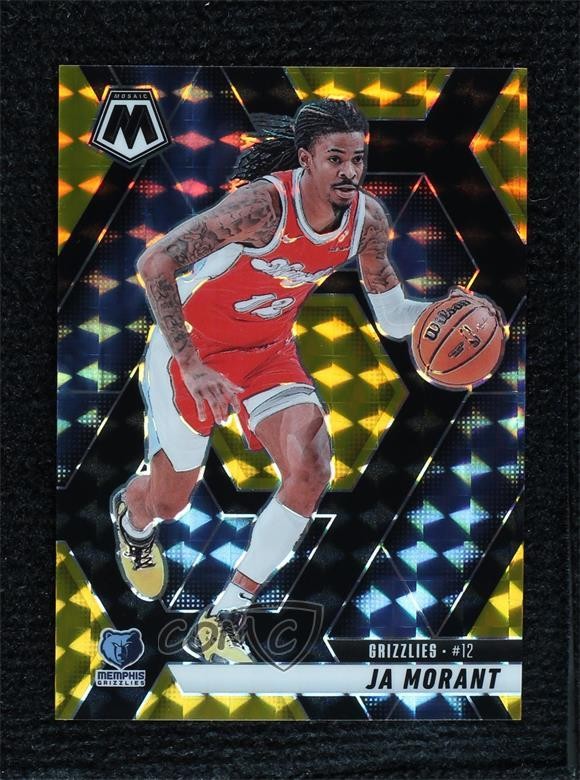 2024-25 Panini Mosaic Choice Black Gold Mosaic Prizm 6/8 Ja Morant #195