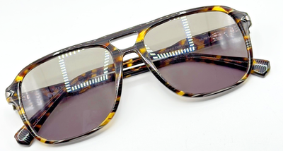 John Varvatos Sunglasses SJV553 Striped Tortoise Aviator  display picture 1