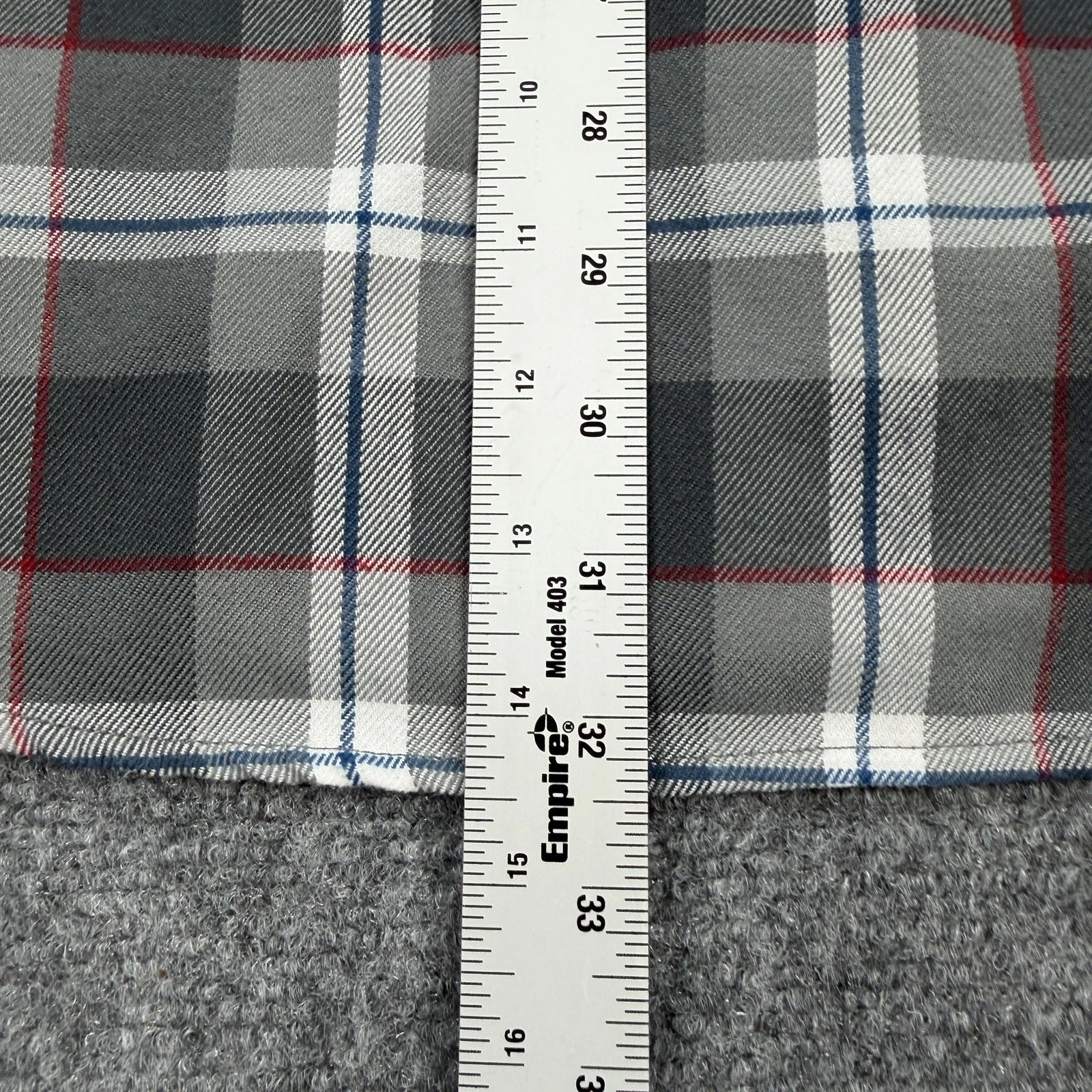 Born Scum Count Me Out Flannel Shirt Mens Small Gray Plaid Long Sleeve - product detail image 15