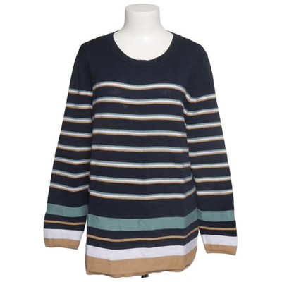 Collection L., Strickpullover, Größe: 44, Blau/Mehrfarbig, Acryl/Baumwolle #NjF