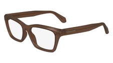 New FERRAGAMO SF-2986 232 Crystal Brown Eyeglasses 53/16/145