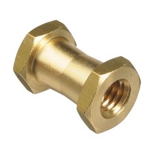 Manfrotto 066 Double Female Stud for Super Clamp - Replaces 3113, Brass, 1 Co...