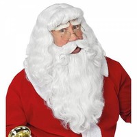 Widmann PerüCke Weihnachtsmann Deluxe Mit Bart Schnurrbart WeihnachtsmannkostüM