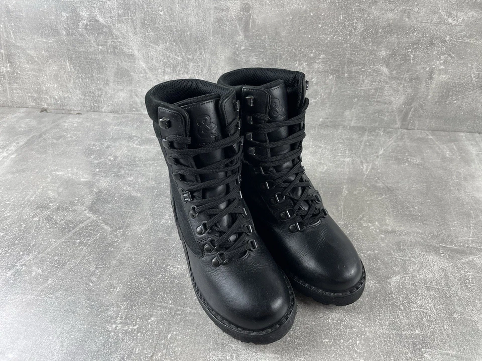 Dolce & Gabbana Botas de Combate Tácticas de Colección Cuero Negro Nylon Talla EU39 2003 Foto 3 de 4