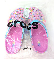 NEW CROCS Lisa Frank Classic Clogs Unicorn Rainbows sz M 11 / W 13 Fast ship