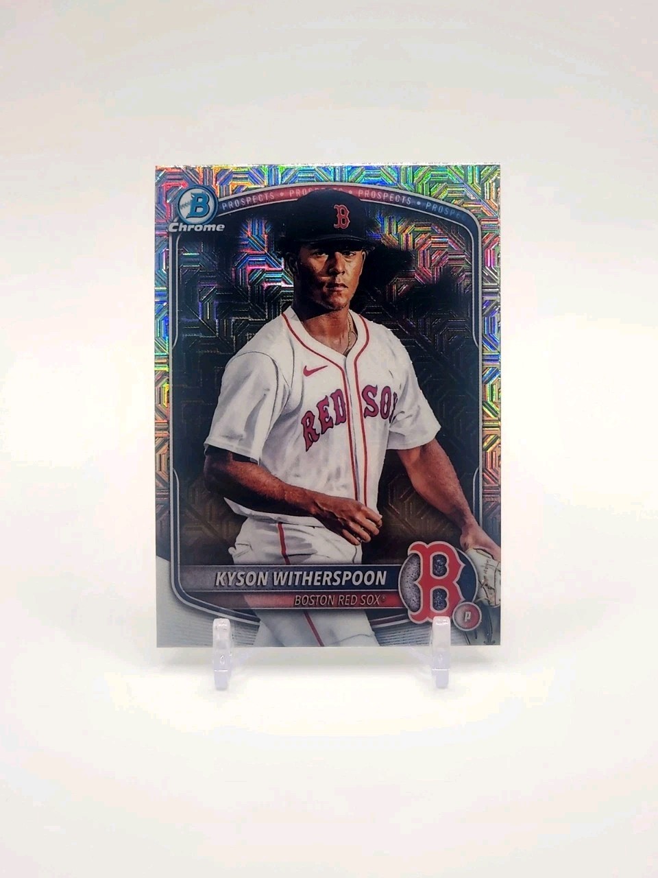 Kyson Witherspoon 2025 Bowman Draft Image Variation Mojo Refractor BDC-29 RedSox