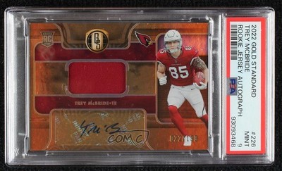 2022 Gold Standard Jersey /199 Trey McBride #226 PSA 9 MINT Rookie Auto RC 0b3o