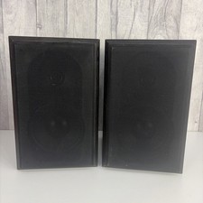 Pair Genexxa Mini Monitor 40-7048 - 8 OHMS 60W - Black Wood Effect Speakers