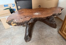 Massiver Redwood-Wurzeltisch Unikat 130 × 60 cm, Statement Piece