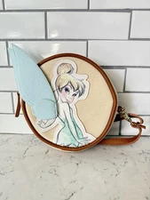 DISNEY PARKS BOUTIQUE COLLECTION TINKERBELL WRISTLET TAN GOLD PIXIE DUST
