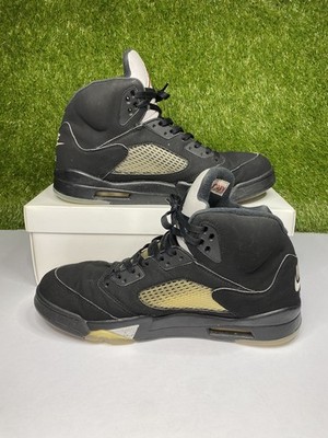 Air Jordan 5 Black Metallic Silver Retro OG Size 13 Men  display picture 1