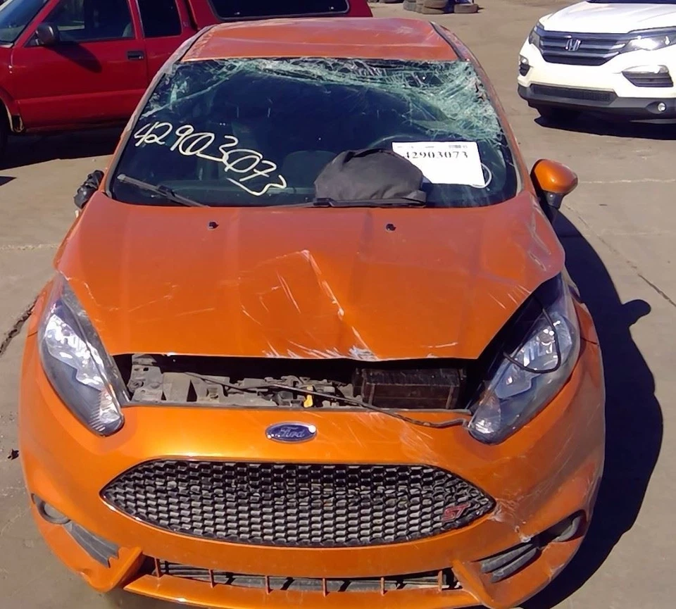 14 15 16 17 2018 19 Ford Fiesta Rear Passenger RH Door Handle in J9 Orange Spice Foto 2 de 4