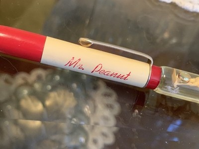 Vintage Mr Peanut Mechanical Pencil Liquid Filled Ritepoint Rare Planters Peanut