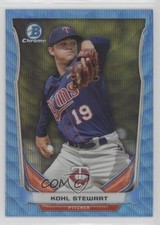 2014 Bowman Draft Top Prospects Chrome Blue Wave Refractor Kohl Stewart a3j