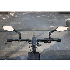 2 Pack E-Bike Handlebar Rear View Mirror Bicycle Rearview Rectangle Back Mirror