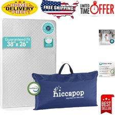 Comfortable 38"x26" Playpen Mattress - Portable, Leak-Free  Washable Cover