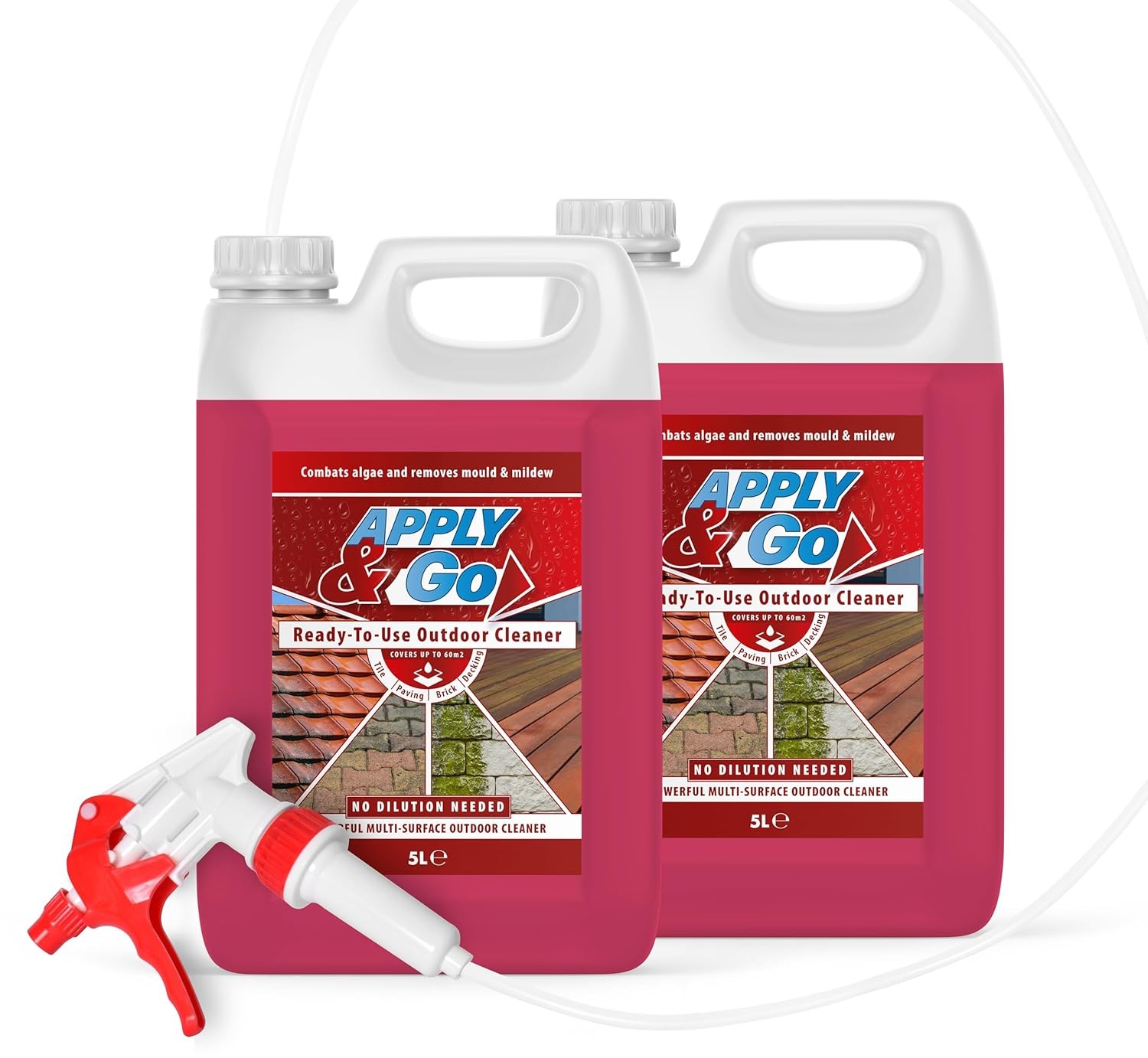 Apply & Go - Path and Patio Cleaner, Mould, Mildew, Lichen, Algae Remover | Rea