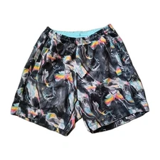 Birddogs Shorts Mens S Multicolor Lined 7" Drawstring Logo Boom Comfort Athletic