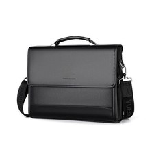 Men's Briefcase 13 Inch Laptop Bag Detachable Strap Office Business Work Handbag