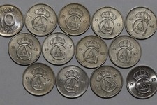 🧭 🇸🇪 SWEDEN 10 ORE 1962-1973 COIN COLLECTION B91 #44 XR24