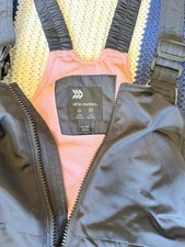 All In Motion Kids Snow Bib Pants Black M 7/8 Water Wind Resistant Winter