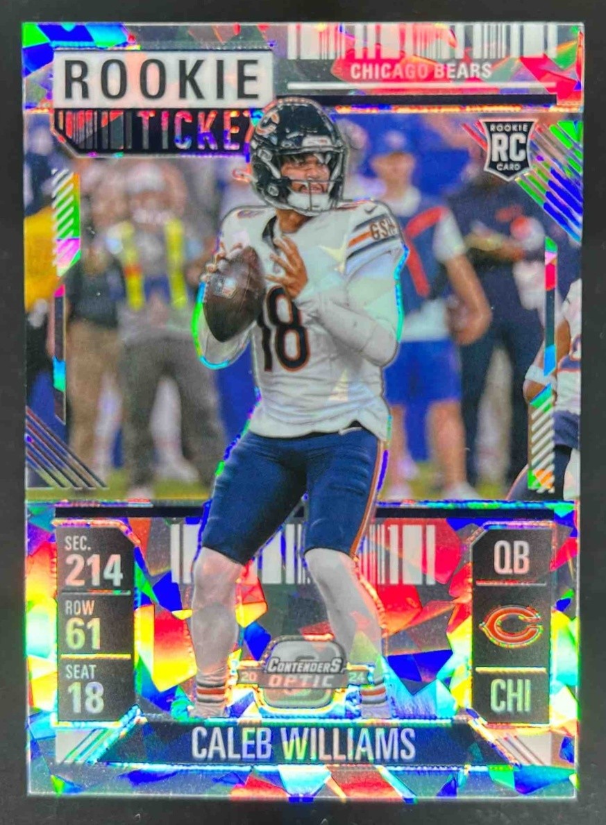 100 Most Watched Caleb Williams Football Card Auctions