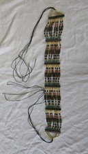 Boho Multicolor Wooden Bead Wide Tie Belt Adjustable Festival Tribal Style