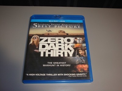 Zero Dark Thirty Blu-ray + DVD 2-Disc Set Jessica Chastain Kathryn Bigelow Drama