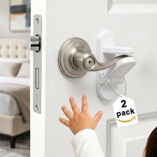 Childproof Door Lever Lock 2 Pack Door Locks for Kids Safety,Preventing Babi...