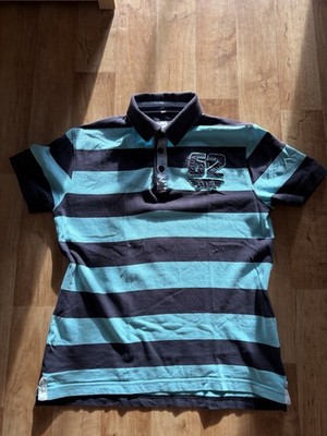 Tom Tailor Poloshirt / Blau-Schwarz gestreift / Topzustand