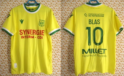 Maillot Fc Nantes Ludovic Blas #10 Synergie 2022 2023 Macron vintage Jersey - M - Photo 1/4