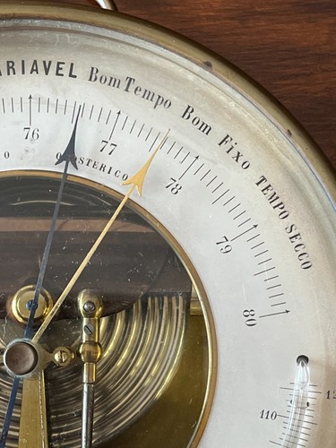 Antique Holosteric Barometer with centigrade and Fahrenheit thermometers - 第 5/23 張圖片