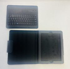Faux Leather Ipad Case Black with Magnetic Keyboard