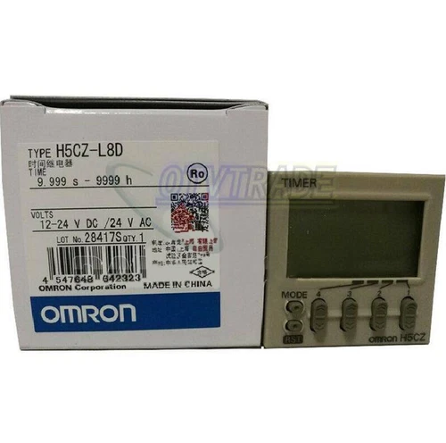 New Omron H5CZ-L8D 12-24VDC 24VAC Timer H5CZ L8D in Box