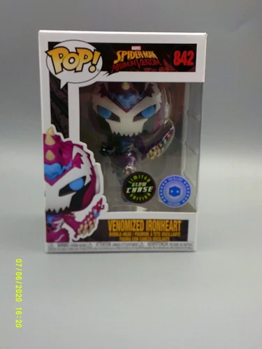 Funko POP! Protector Spider-Man Maximum Venom Venomized Ironheart Glow Chase 824