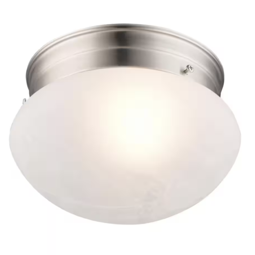 Bel Air Lighting Dash 8 in. 1-Light Brushed Nickel Flush Mount Ceiling Light - Picture 5 of 5