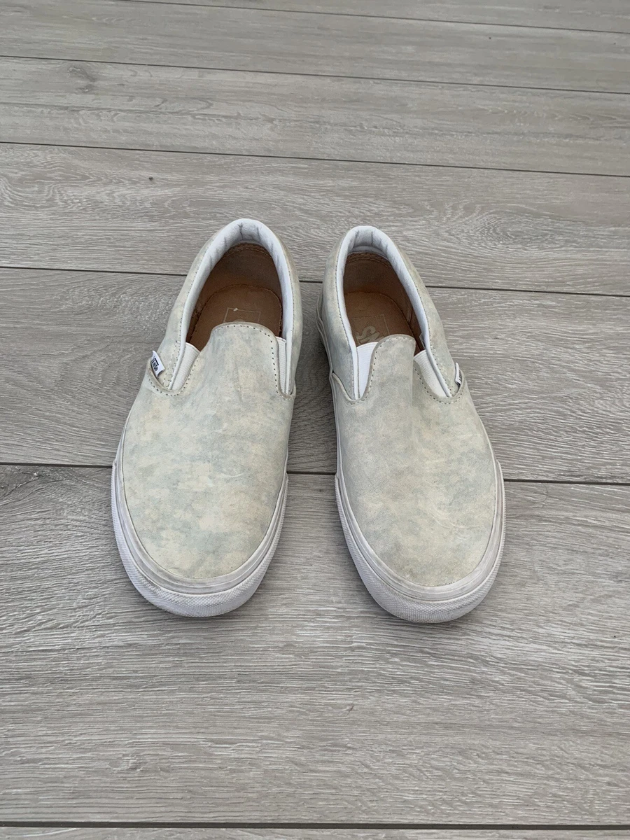 Vans slip on beige hotsell suede